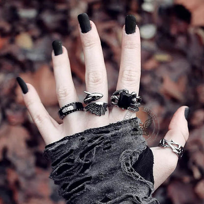 Flying Dragon Stainless Steel Ring
