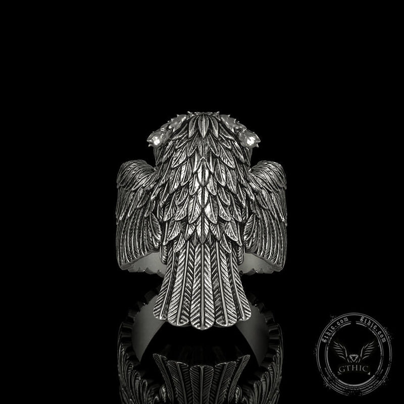 Flying Owl Sterling Silver Ring