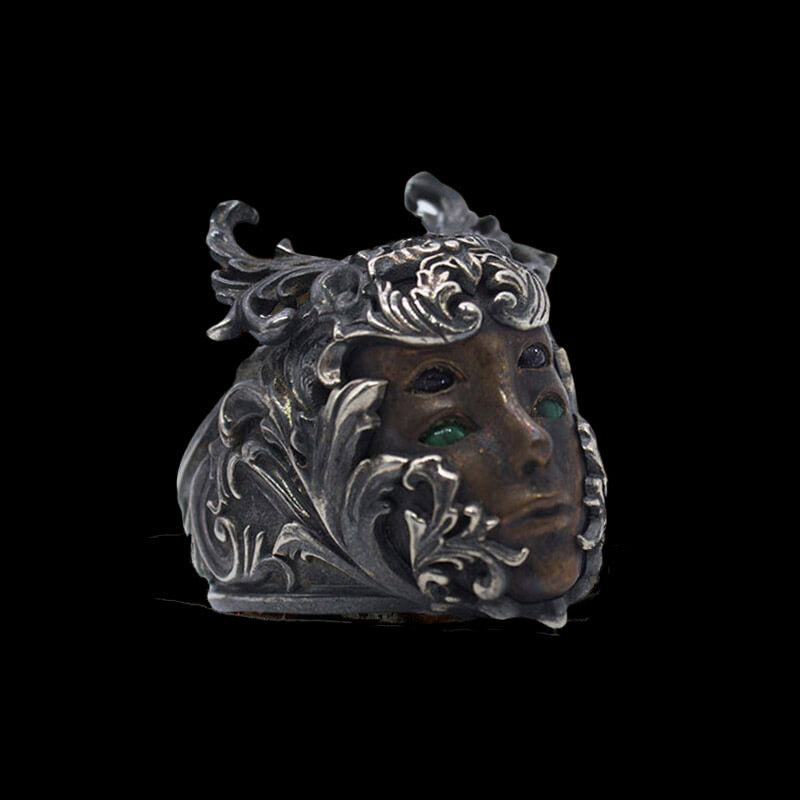 Forest Fairy Sterling Silver Copper Ring