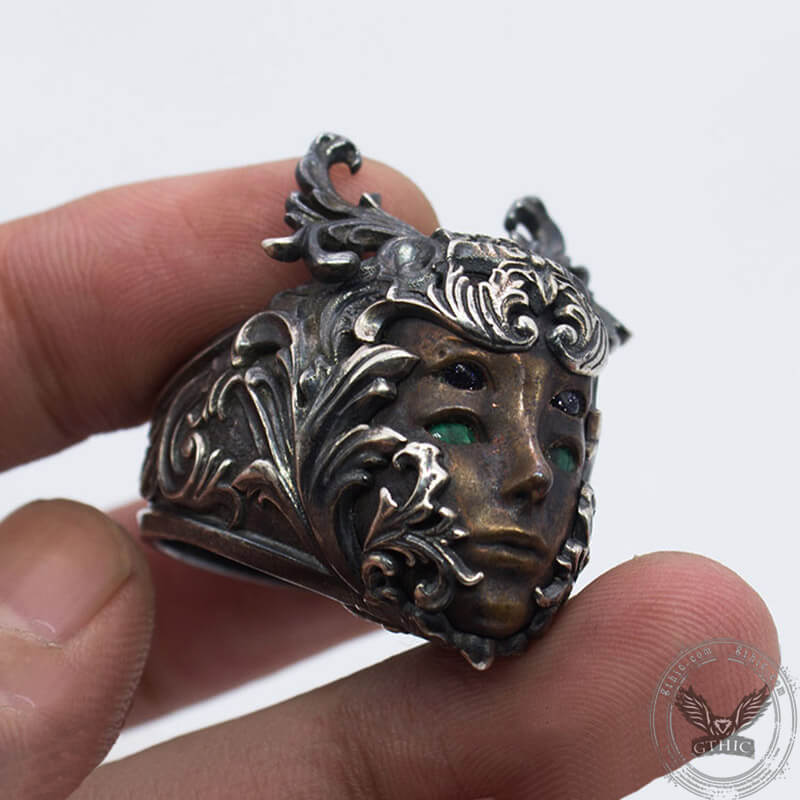 Forest Fairy Sterling Silver Copper Ring