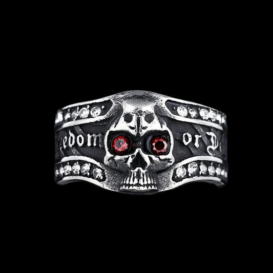 Freedom or Death Gem Ring
