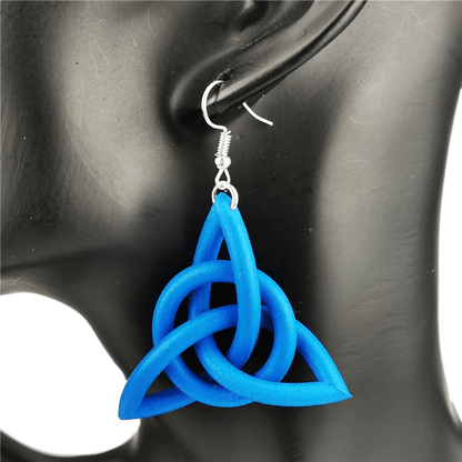 Geometric Drop Female Earrings / Multicolor Rubber Earrings / Handmade Accessories