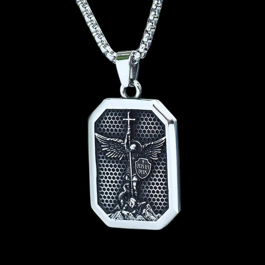 Good Versus Evil Saint Michael Pendant