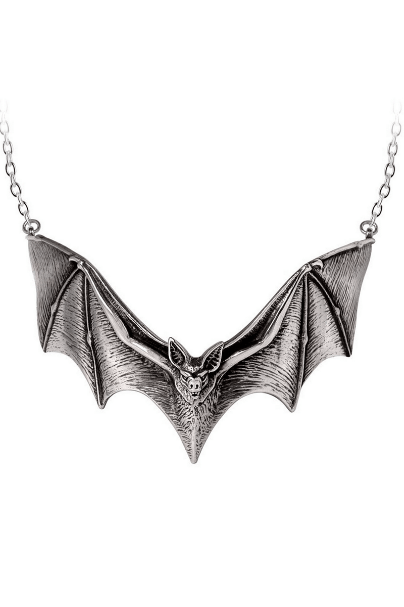 Gothic Handcrafted Pewter Descending Darkness Necklace