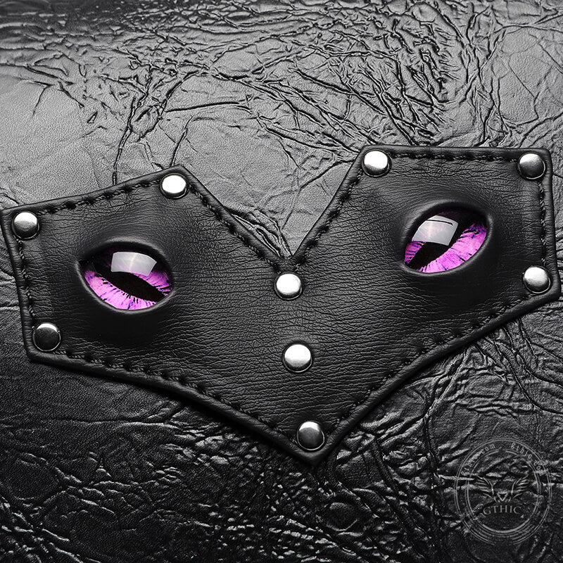 Gothic Bat Eye Pu Leather Punk Crossbody Bag
