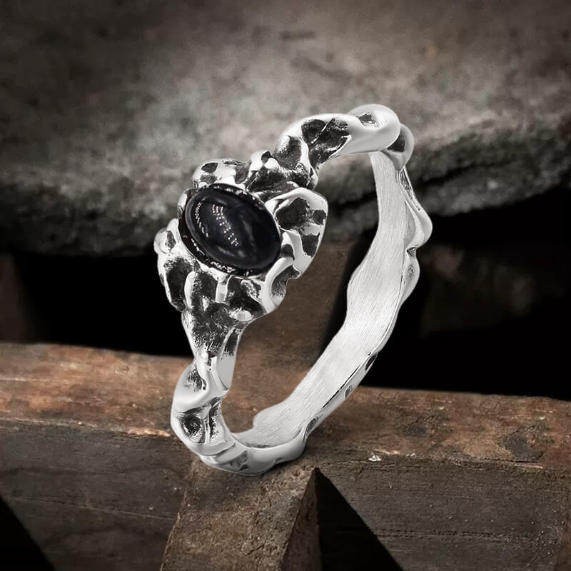 Gothic Branch Stainless Steel Engagement Ring