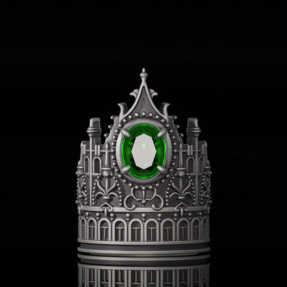 Gothic Castle Sterling Silver Ring