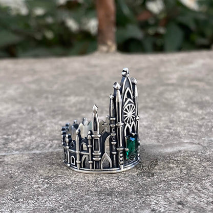 Gothic Church Sterling Silver Christian Ring