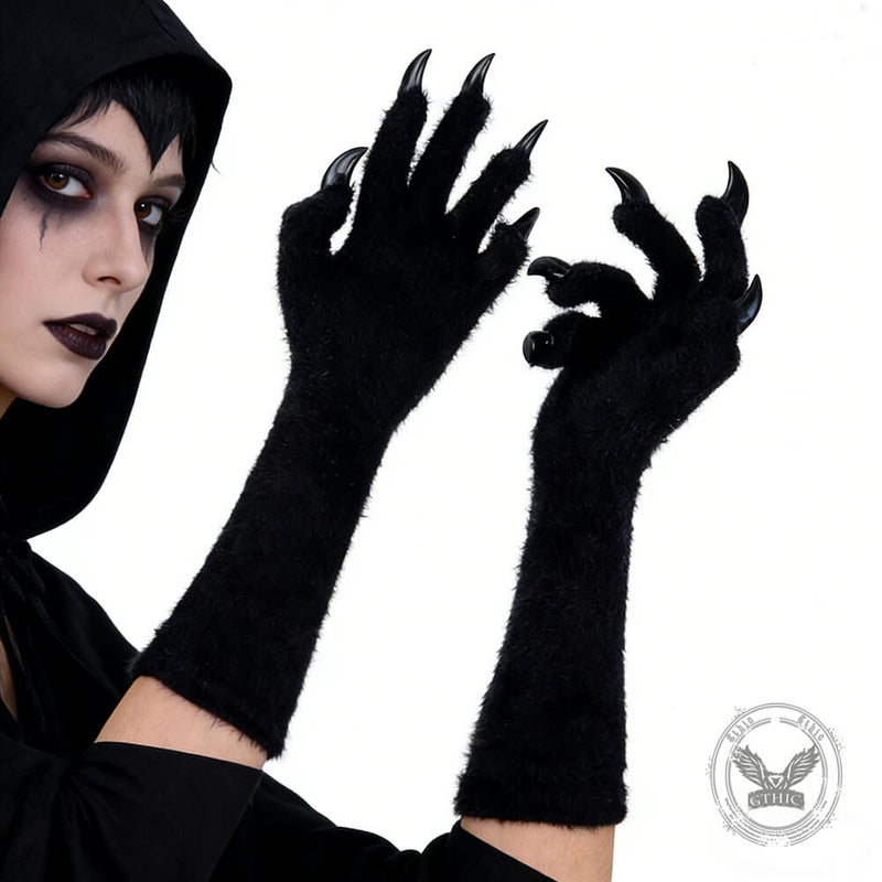 Gothic Cosplay Long Ghost Beast Claw Gloves