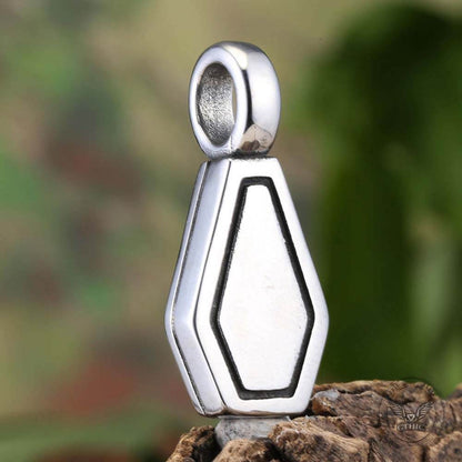 Gothic Cross Coffin Stainless Steel Vampire Pendant