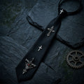 Gothic Dragon Cross Titanium Shirt Tie
