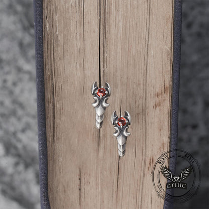 Gothic Gemstone Scorpion Sterling Silver Animal Earrings