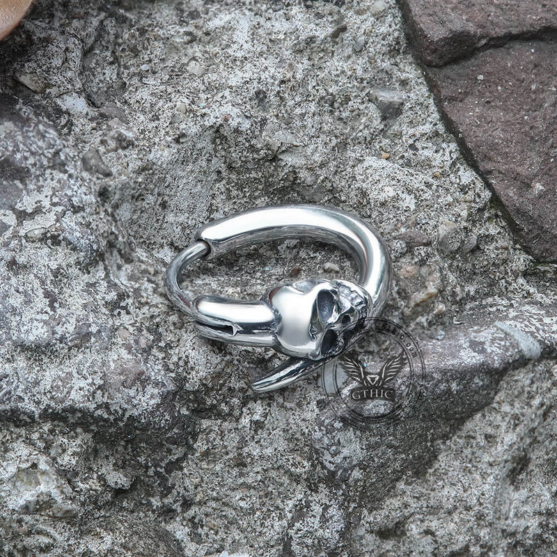 Gothic Skull Stainless Steel Earrings