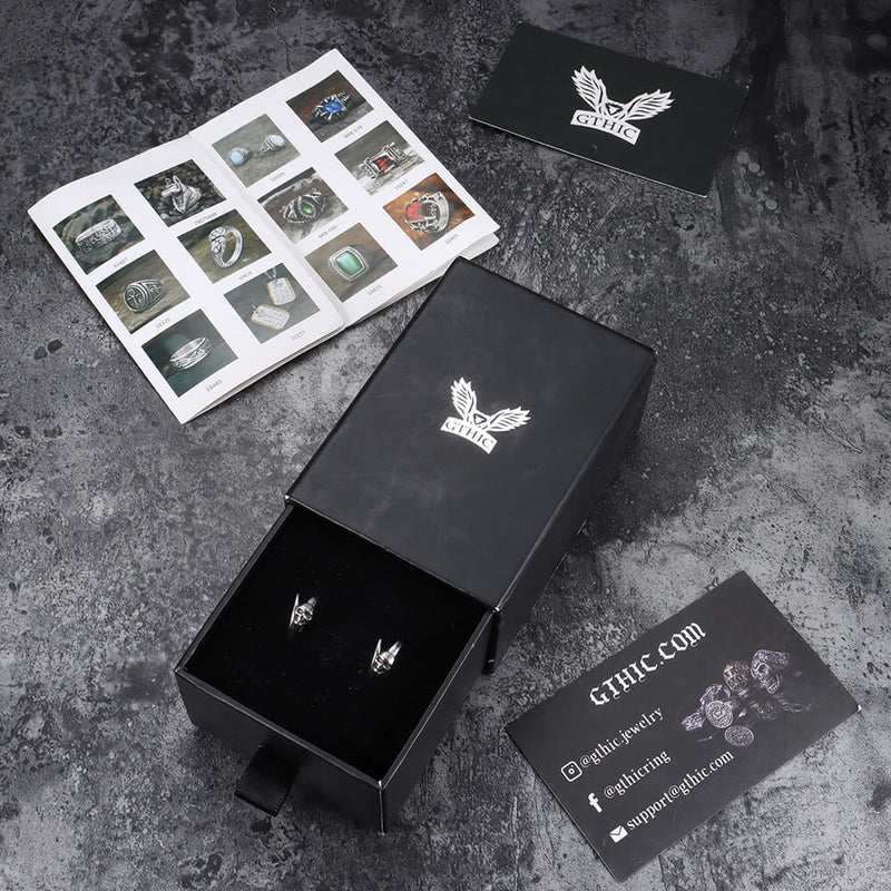 Gothic Skull Stainless Steel Earrings