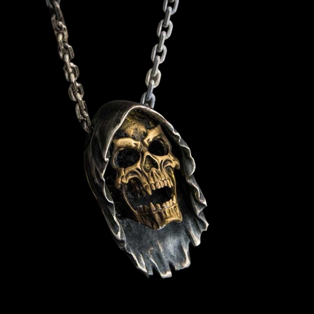 Grim Reaper Skull Pendant