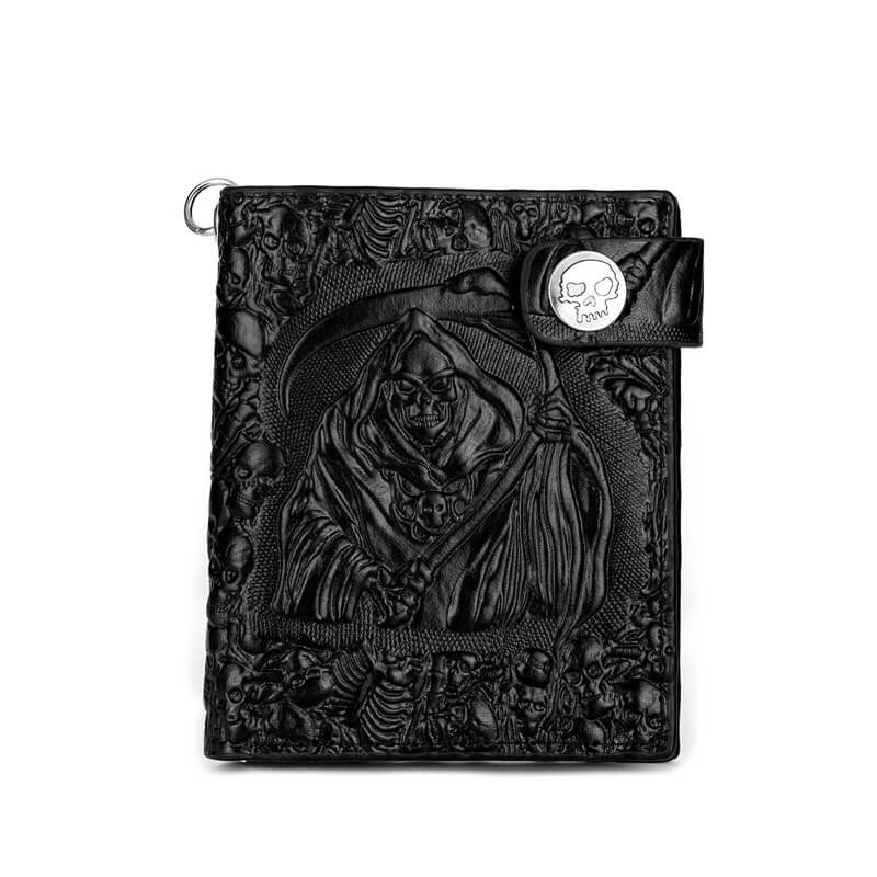 Grim Reaper Pu Leather Skull Wallet