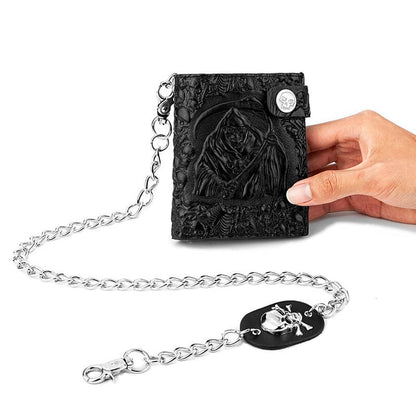 Grim Reaper Pu Leather Skull Wallet