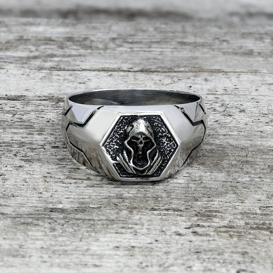 Grim Reaper Skull Stainless Steel ’s Ring