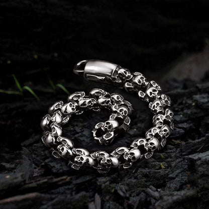 Stainless Steel Skull Bracelet