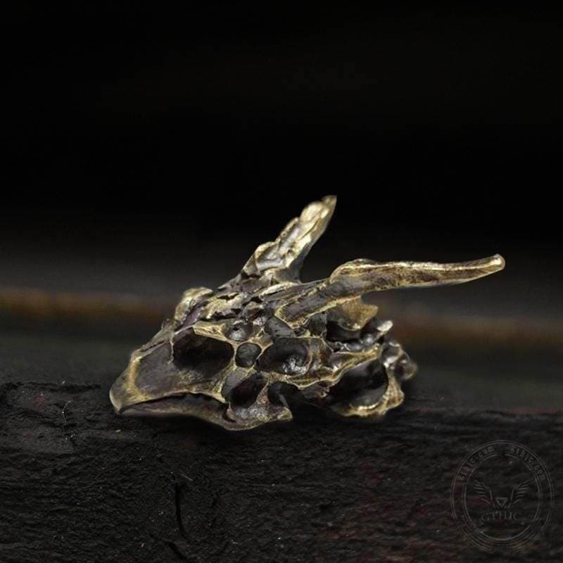 Dragon Sterling Silver Skull Necklace