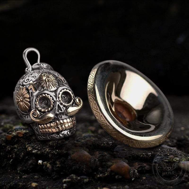 Hat Magic Sterling Silver Sugar Skull Pendant