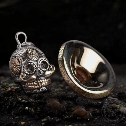 Hat Magic Sterling Silver Sugar Skull Pendant