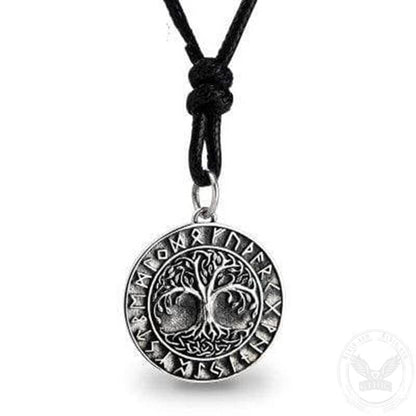 Tree of Life Runes 925 Silver Viking Pendant