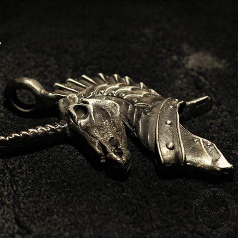 Unicorn Holy Beast Sterling Silver Brass Pendant