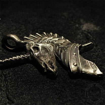 Unicorn Holy Beast Sterling Silver Brass Pendant