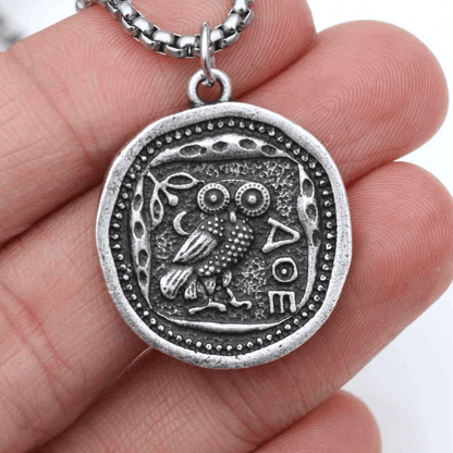 Owl Stainless Steel Coin Necklace