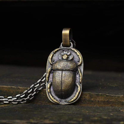 Beetle Brass Pendant