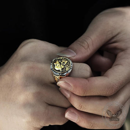 1936 Hobo Nickels Liberty Stainless Steel Skull Ring