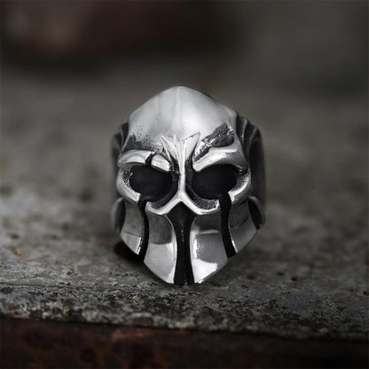 Gthic Sparta Stainless Steel Skull Ring