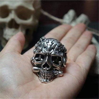 The Expendables Brass Skull Steampunk Ring