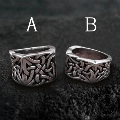 Simple Knot Sterling Silver Viking Ring