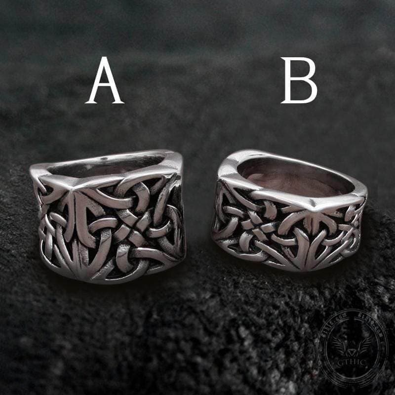 Simple Knot Sterling Silver Viking Ring