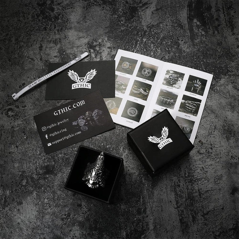 Crow 316l Stainless Steel Beast Ring