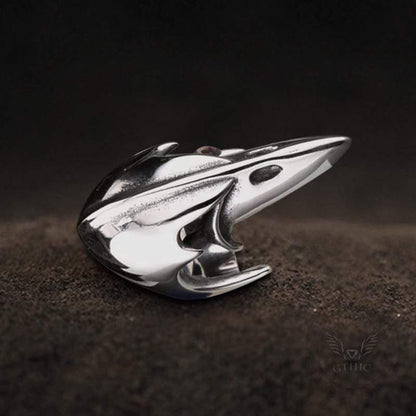 Crow Head Stainless Steel Beast Ring