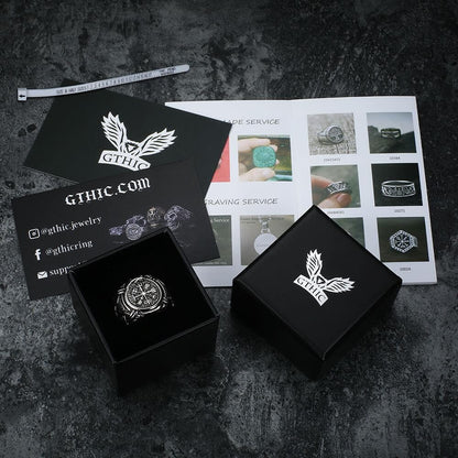 Dragon Amulet 316l Stainless Steel Viking Ring