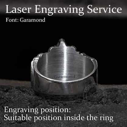Classic Masonic Symbol Stainless Steel Freemason Ring