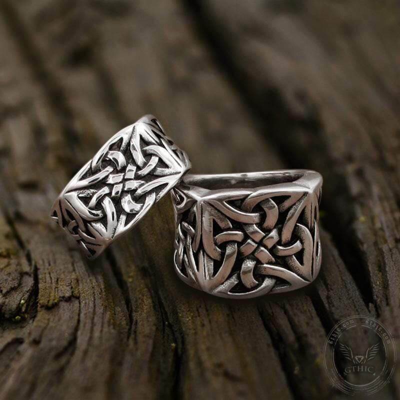 Simple Knot Sterling Silver Viking Ring