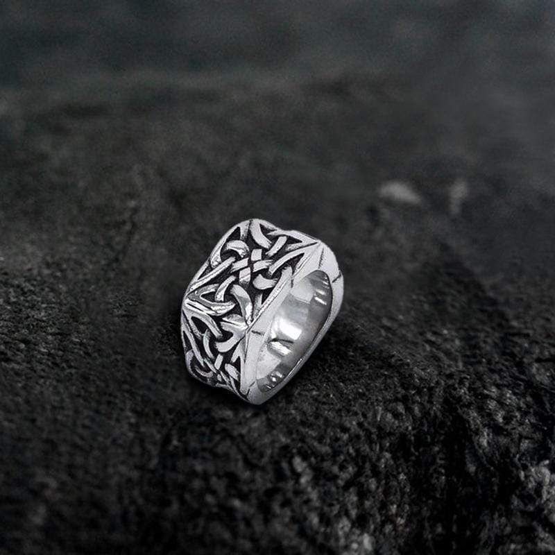 Simple Knot Sterling Silver Viking Ring