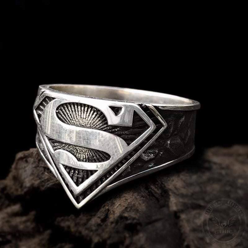 Letter "s" Sterling Silver Ring