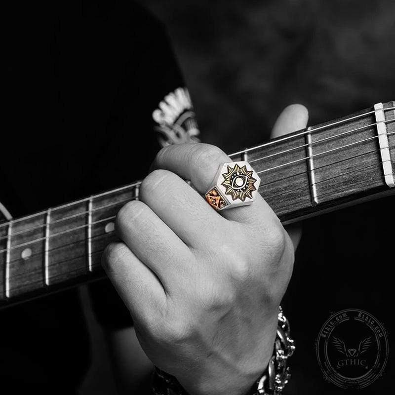 The All-seeing Eye of God Sterling Silver Masonic Ring