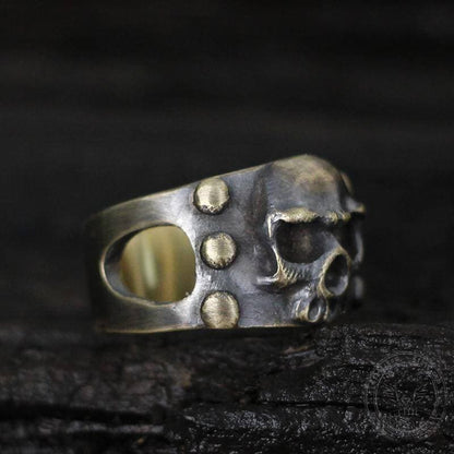 Punk Sterling Silver Skull Ring