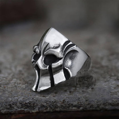 Gthic Sparta Stainless Steel Skull Ring