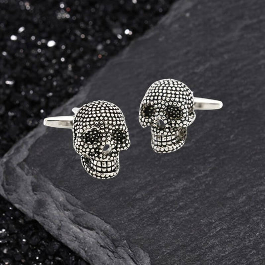 Halloween Dense Skull Copper Cufflinks