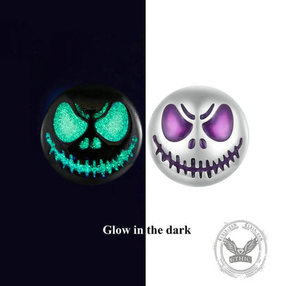 Halloween Luminous Ghost Sterling Silver Stud Earrings