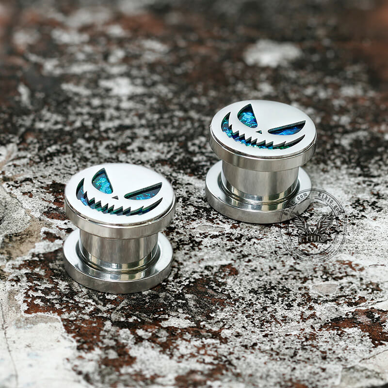 Halloween Pumpkin Stainless Steel Ear Gauges