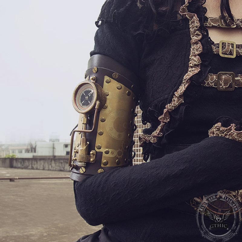 Led Compass Steampunk Arm Bracer